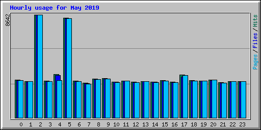 Hourly usage for May 2019